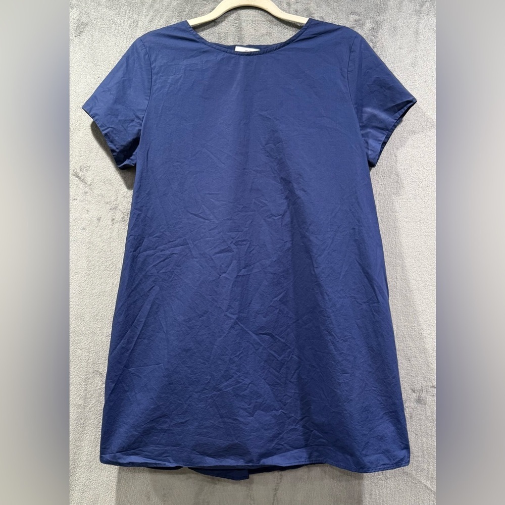 Vineyard Vines Bow Back Short Sleeve Mini Dress Deep Bay Navy Size Small